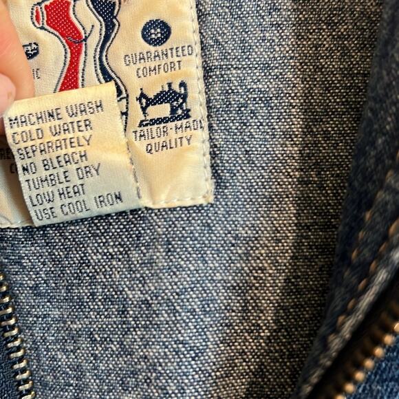 VTG Studio Wear Jean Jumper Women’s Denim Maxi Dress Small S Corduroy Cowgirl - Picture 5 of 16